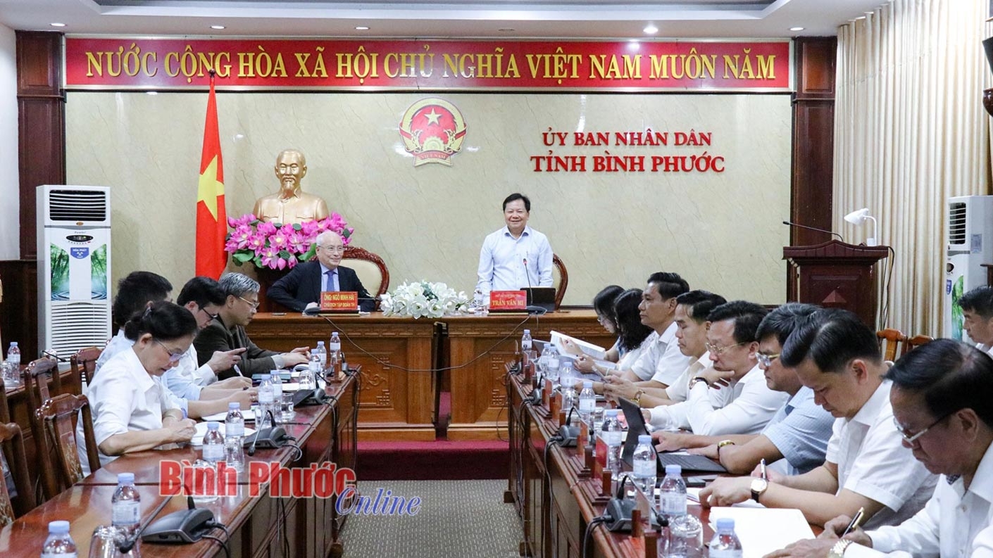 Lãnh đạo tỉnh Bình Phước làm việc với Tập đoàn TH về các dự án đề xuất đầu tư